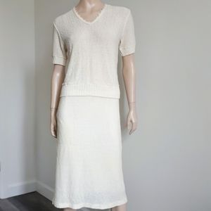 VINTAGE | Bouclé Knit Skirt Set